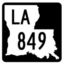 Louisiana State Highway 849 Sticker Decal R6144 Highway Route Sign - $1.45+