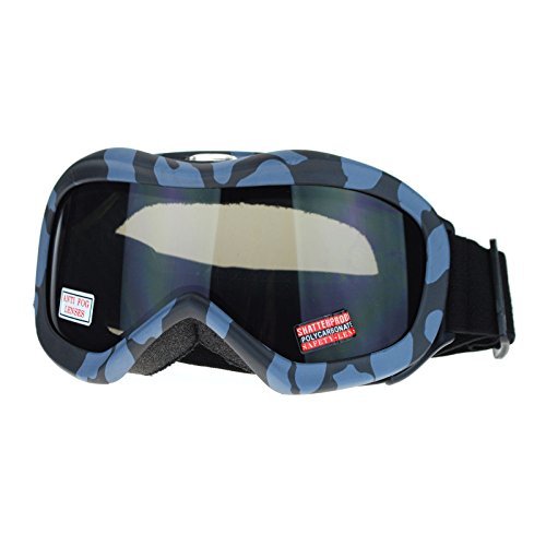 Ski Snowboard Goggles Anti Fog Shatter Proof Gray Lens Camo Print Gray