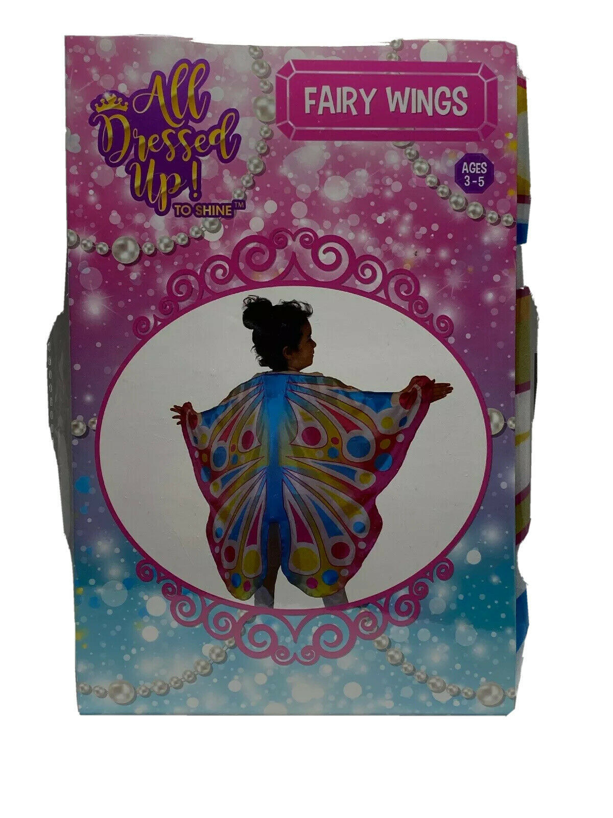Girls Butterfly Wings Cape Shawl Fairy Cloak Costume Party Fancy Dress Up