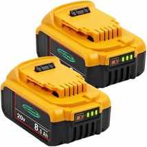 2 x   20V  MAX  Battery   -   Capacity: 8 Ah   -  Type: DCB206-2 - DCB205-2 image 5