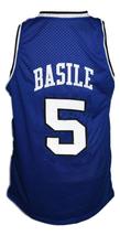 Gianluca Basile #5 Italia Basketball Jersey Sewn Blue Any Size image 5