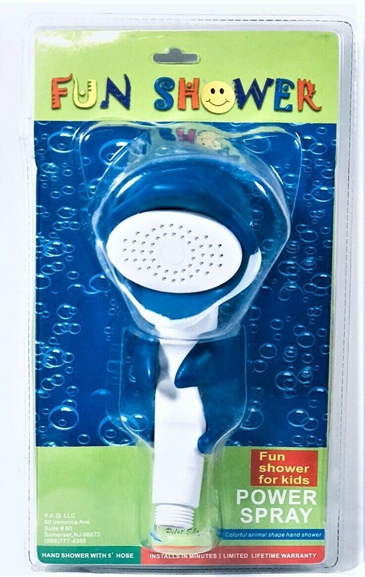 Fun shower power spray for kids-blue