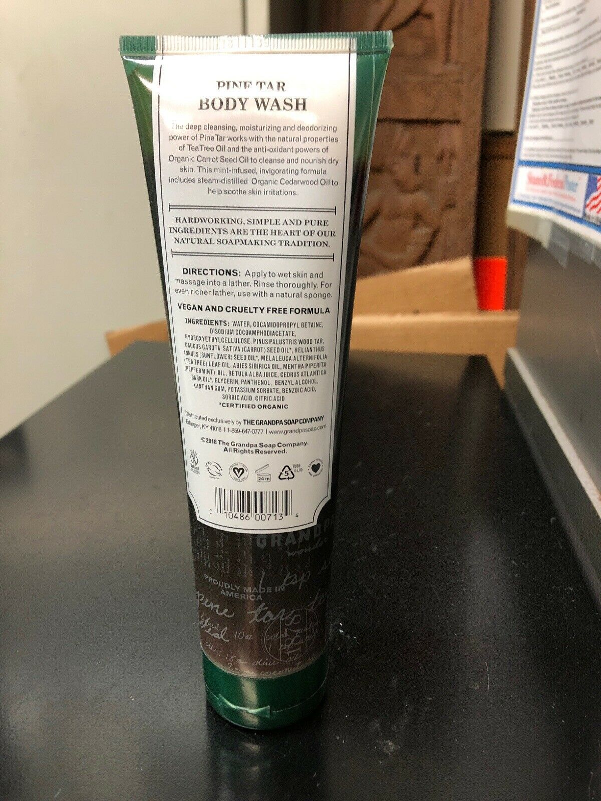 PINE TAR BODY WASH 9.5 FL. OZ The Grandpa Soap Company Bar Soaps