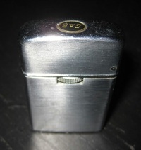 Vintage SAROME GAS Stainless Steel Engraved Gas butane Lighter - $9.99