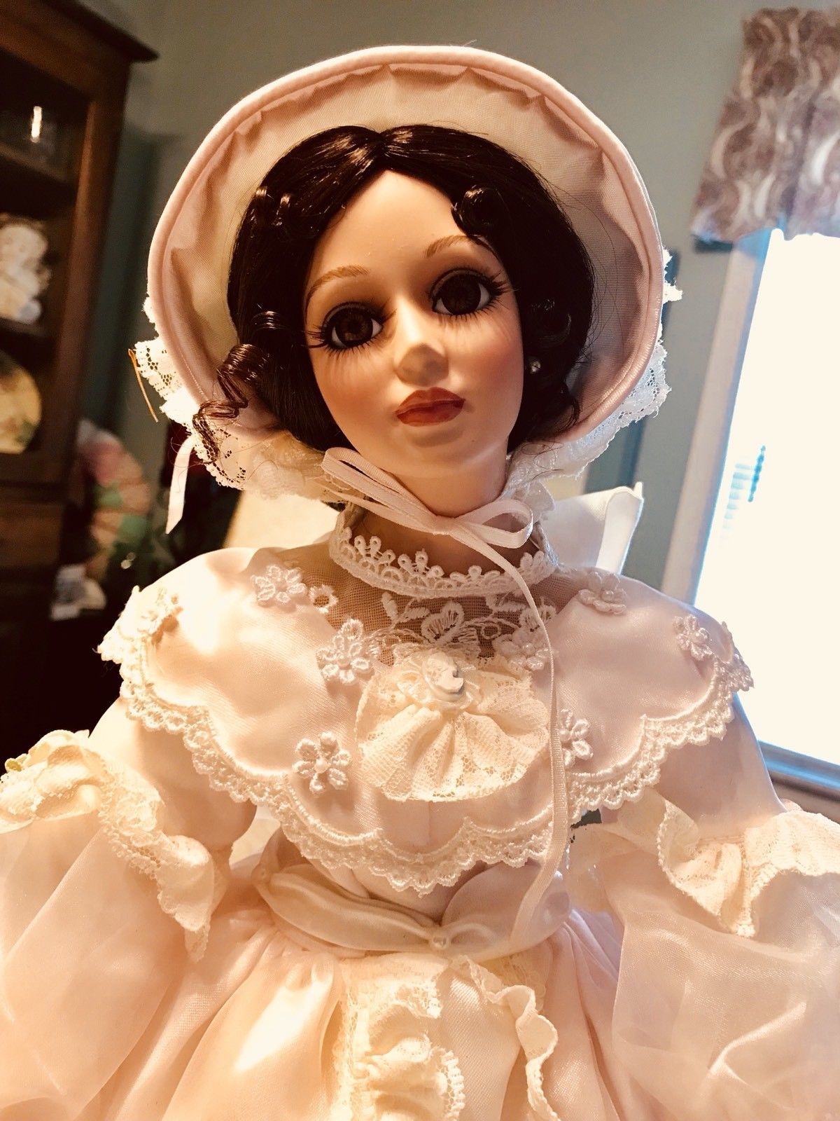 San Francisco Music Box Co "Amanda & Baby" 21" Porcelian Doll Limited