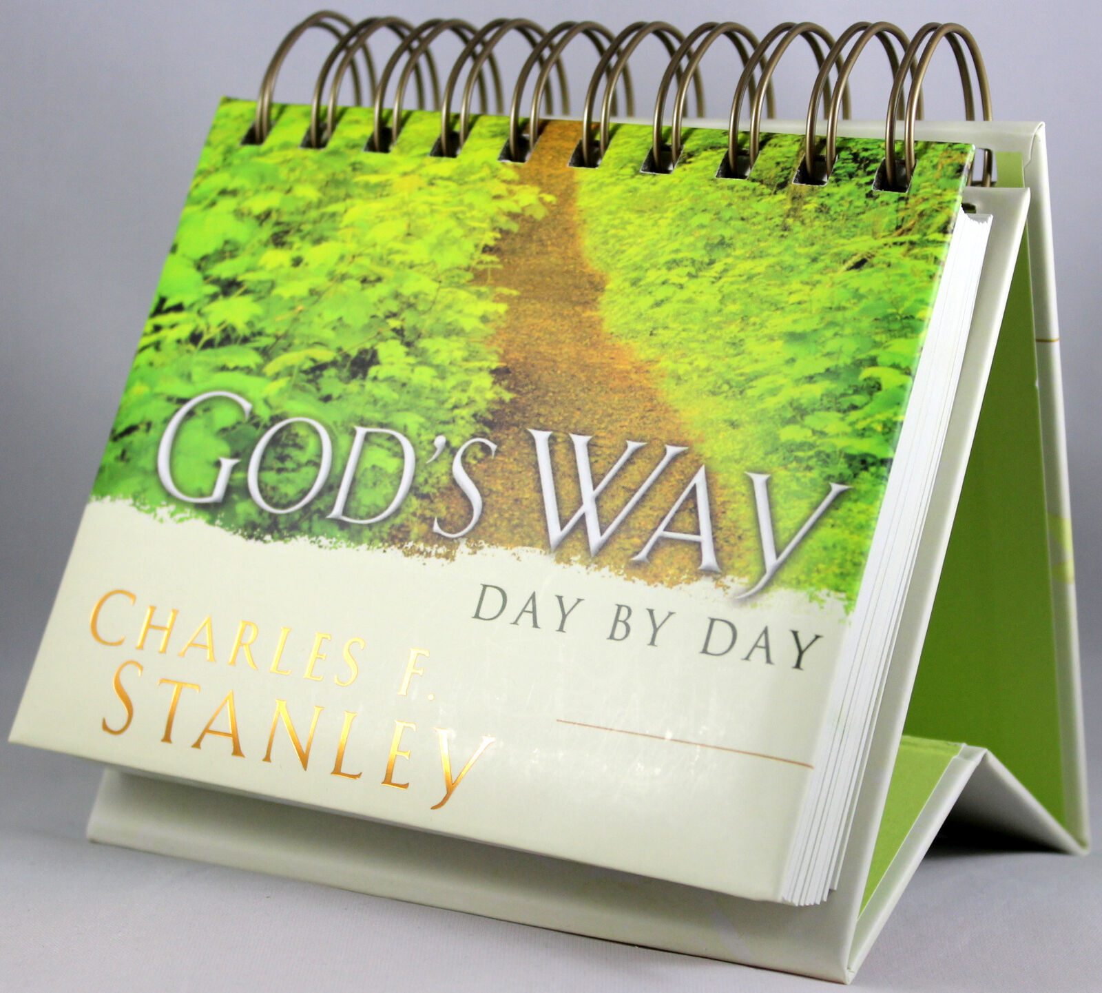 God’s Way Day By Day Charles F. Stanley Perpetual Flip Calendar NEW by