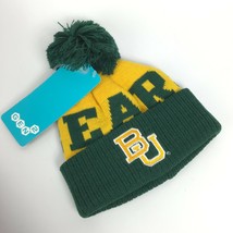 Baylor University Bears NCAA Toddler OS Hat Winter Toboggan Knit Warm Pom - $12.66