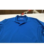 Fila Sport Golf Shirt Mens Medium Royal Blue Performance Polo Short Slee... - $12.82