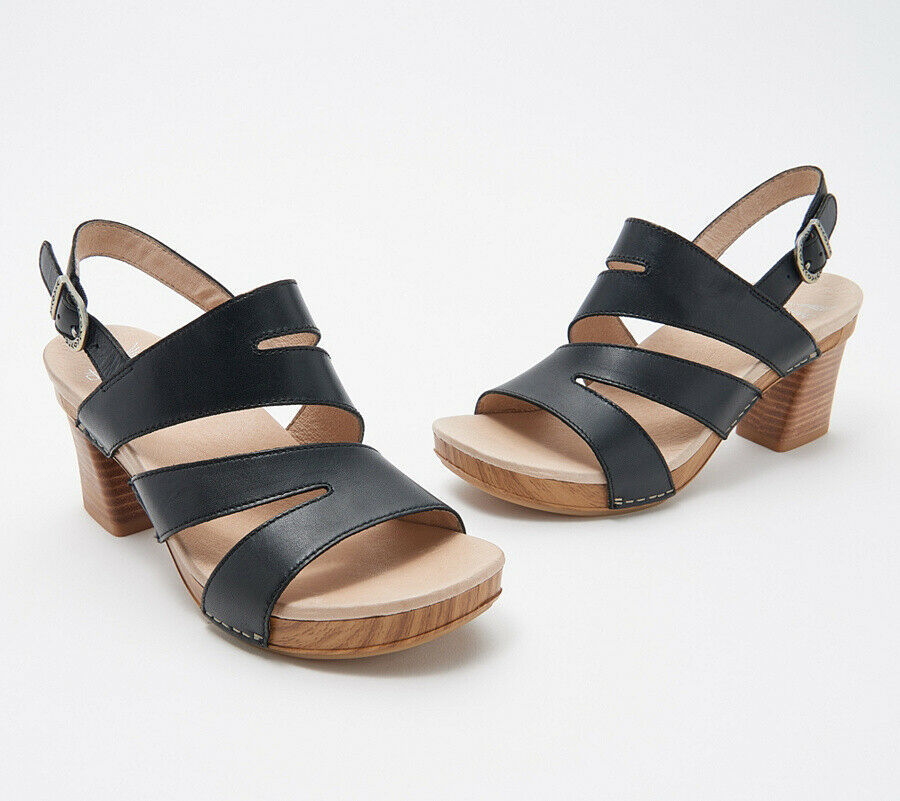 dansko black patent leather sandals