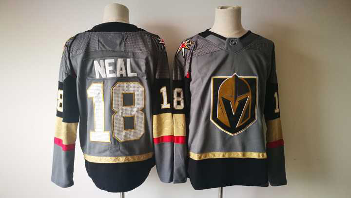 Image of #18 James Neal Jerseys Vegas Golden Knights Black Home Breakaway t shirts