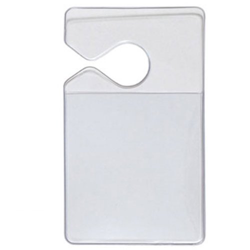 Clear Parking Permit Holder Durable Vertical Parking Lot Pass Rear
