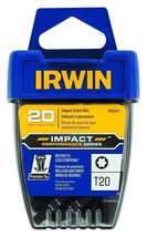 Irwin 1899945 Impact Performance T20 Impact Screwdriver Insert Bits 20 Pack - $13.86