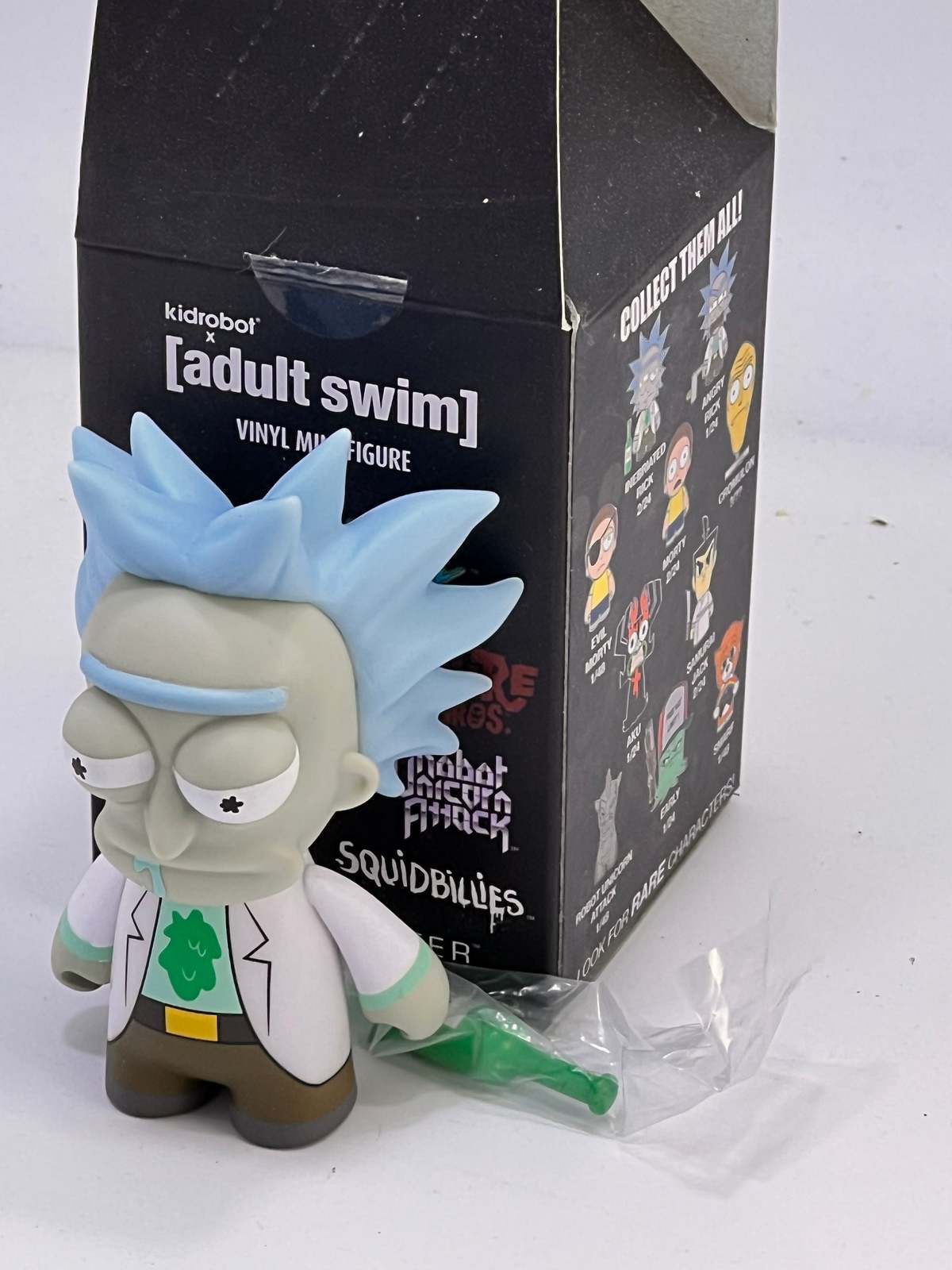 Kidrobot Adult Swim Drunk Rick Mini Figure Cartoon Network Rick And