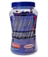 Pack of 50 Reynolds Champ Pens Assorted Ink 0.7 mm soft grip school offi... - $26.59