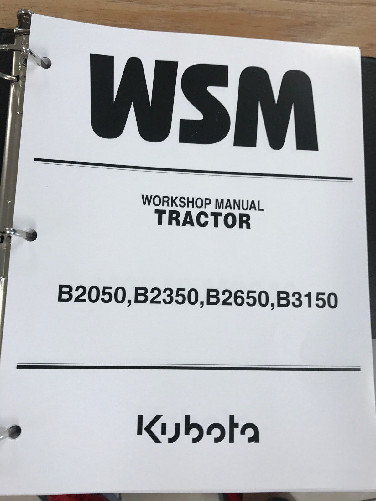 11. 11. Kubota B2050 B2350 B2650 B3150 Tractor WSM Service Workshop Manual Binder. Free Shipping
