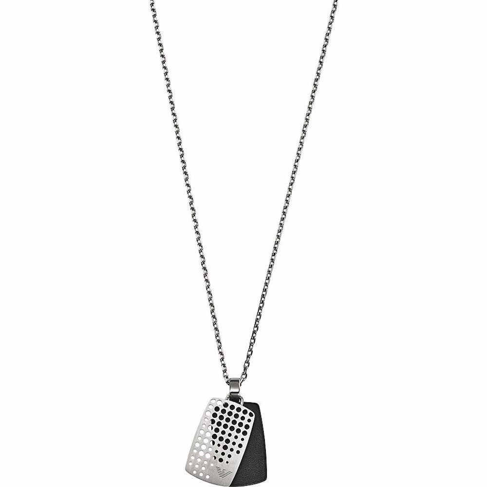 emporio armani dog tag necklace
