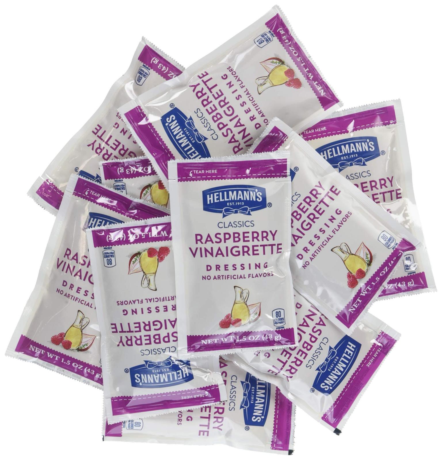 Hellmann's Classics Salad Dressing Portion Control Sachets Raspberry