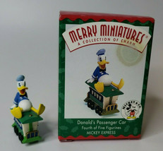 1998 Hallmark Merry Miniatures Mickey Express Donald's Passenger Car  J2/8513 - $14.99