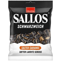 Sallos SALTED CARAMEL Licorice candies 150g Made in Germany FREE SHIPPING - $8.21