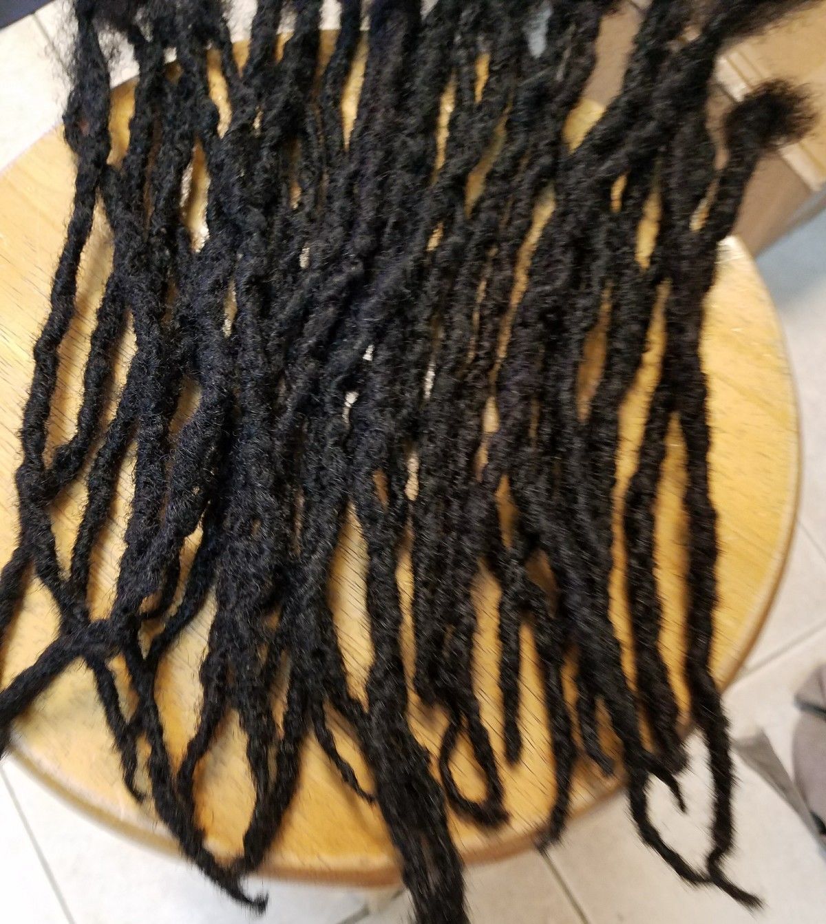 100% Virgin Nonprocess  Human Hair Locks Handmade 50 Pieces Up To 10" Black