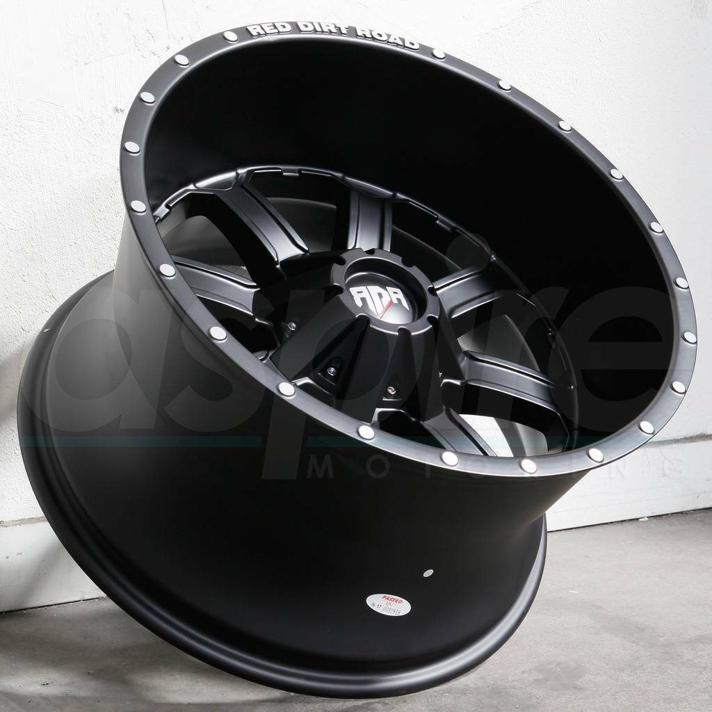 20x12 RDR RD01 RD1 6x135/6x5.5 -44 Black Wheels Rims Set(4) - Wheels