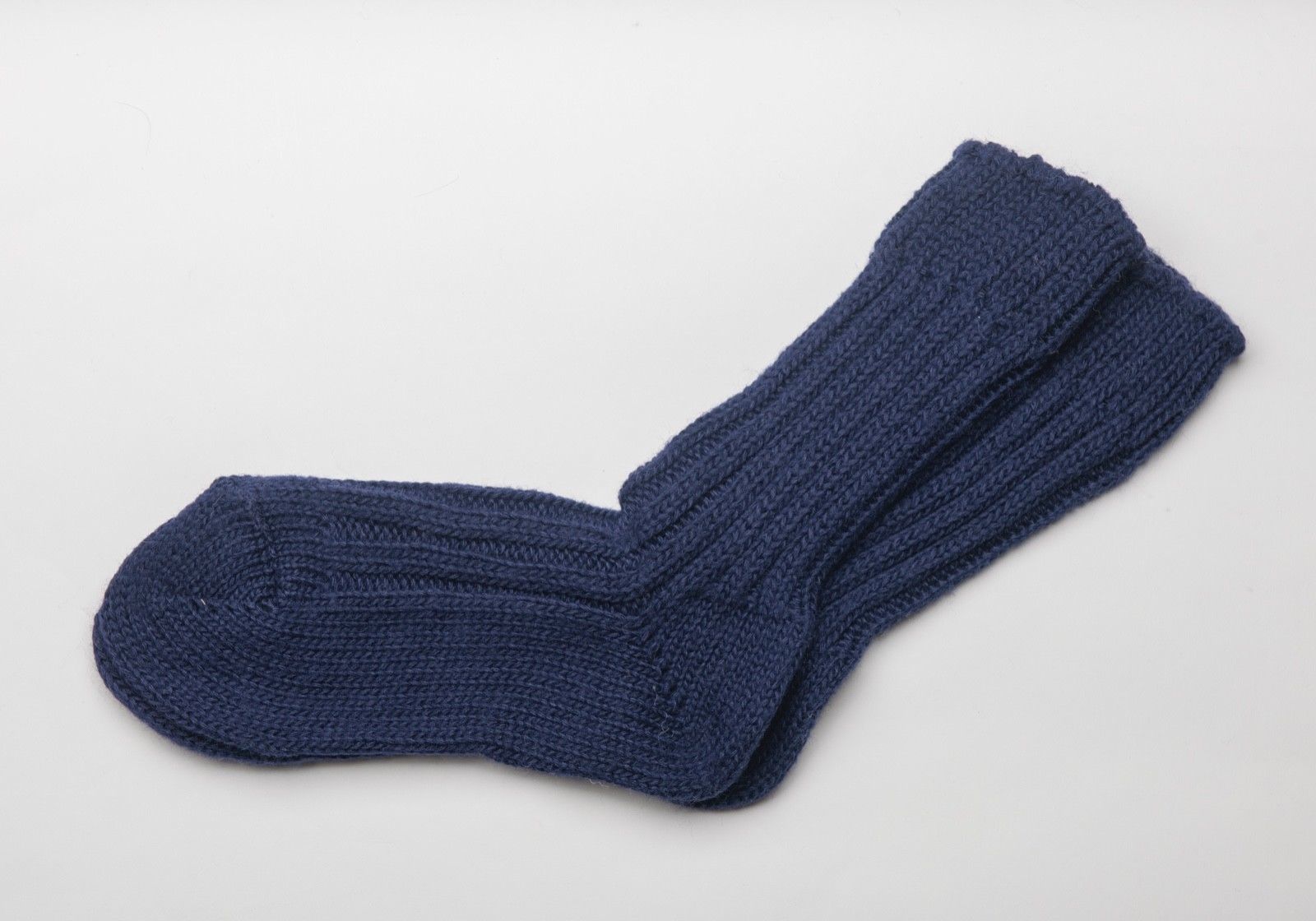Irish Donegal Wool Walking socks Midnight Blue 47 Made In