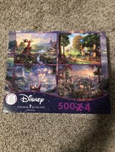 Disney - Thomas Kinkade Jigsaw puzzles 4 in 1 Multipack (4) 500 pc puzzles New - $32.71