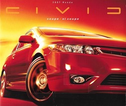 2007 Honda CIVIC COUPE sales brochure catalog 07 US EX Si - $5.00