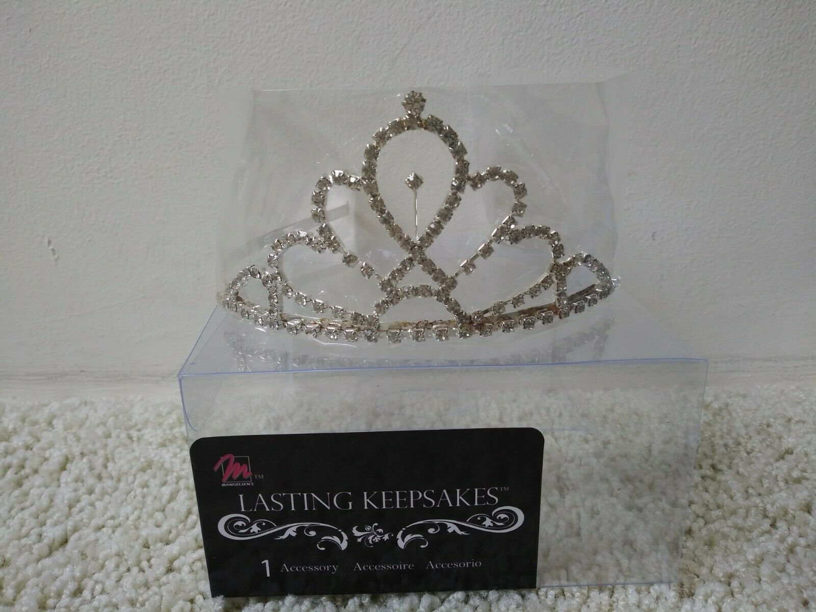 Wedding Bridal Princess Faux Rhinestones Peacock Design Prom Hair Tiara Crown