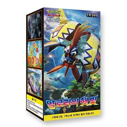 Pokemon cards Sun /& Moon /"Alolan Moonlight/" Booster Box // Kor Official 30 pack