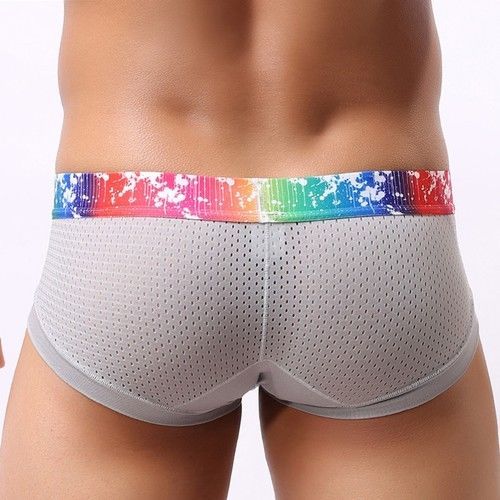Image of Male Panties Modal Elastic Underwear Shorts Mesh Men/Boy Brief Sexy Trunk Men