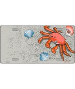 Crabs and Seashells Novelty 6" x 12" Metal License Plate Sign - $5.95