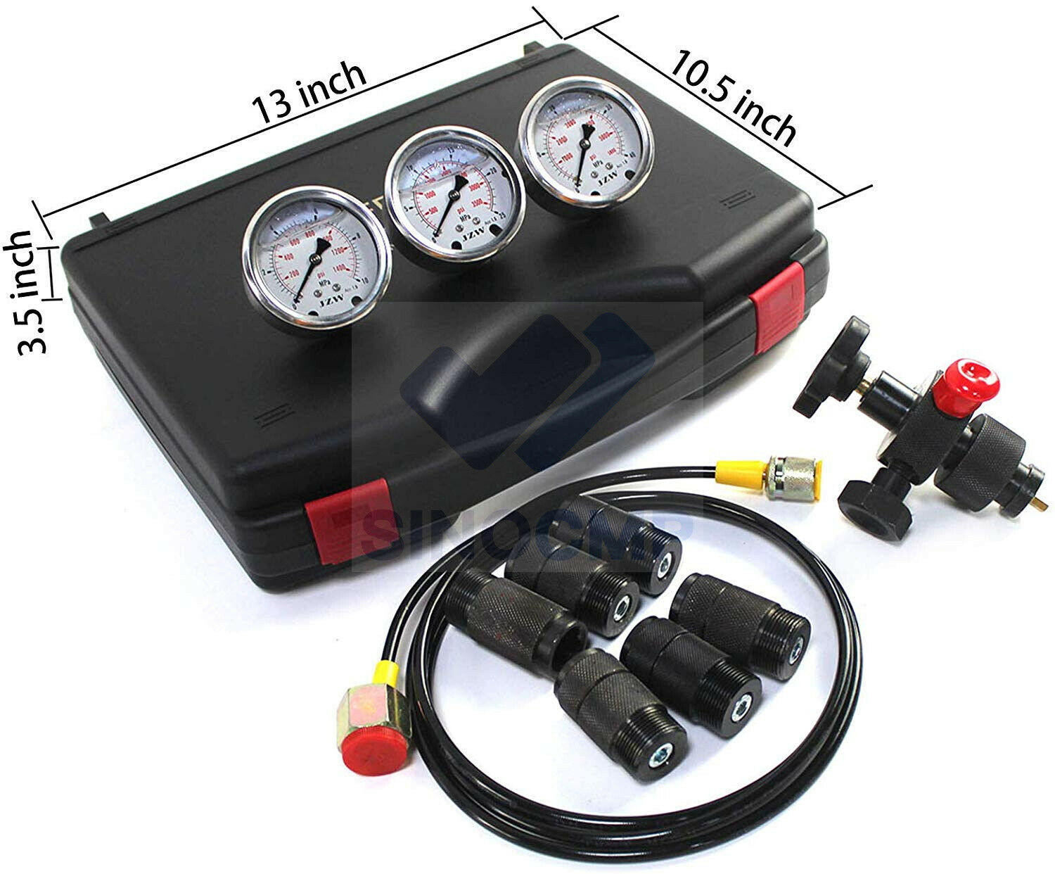 Hydraulic Gauge Test Kit Hydraulic Nitrogen Accumulator Charging System