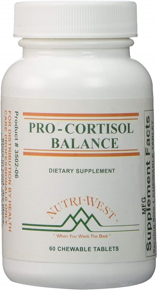 Pro-Cortisol Balance - 60 Chewable Tablets by Nutri West - Vitamins ...