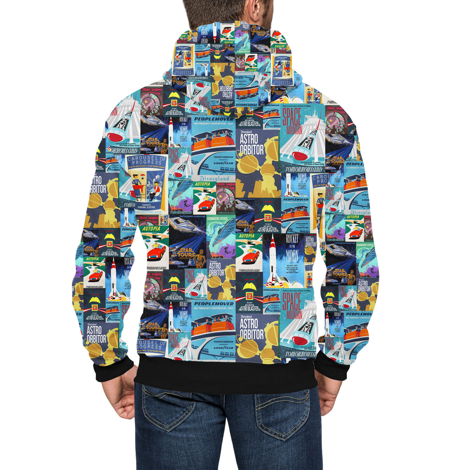 Tomorrowland Disney Inspired Men Zip Up Hoodie - Sweaters