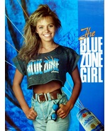 Pamela lee Anderson Labatt Beer Poster Blue Zone Girl Print Size 11x17&quot; ... - $11.90+
