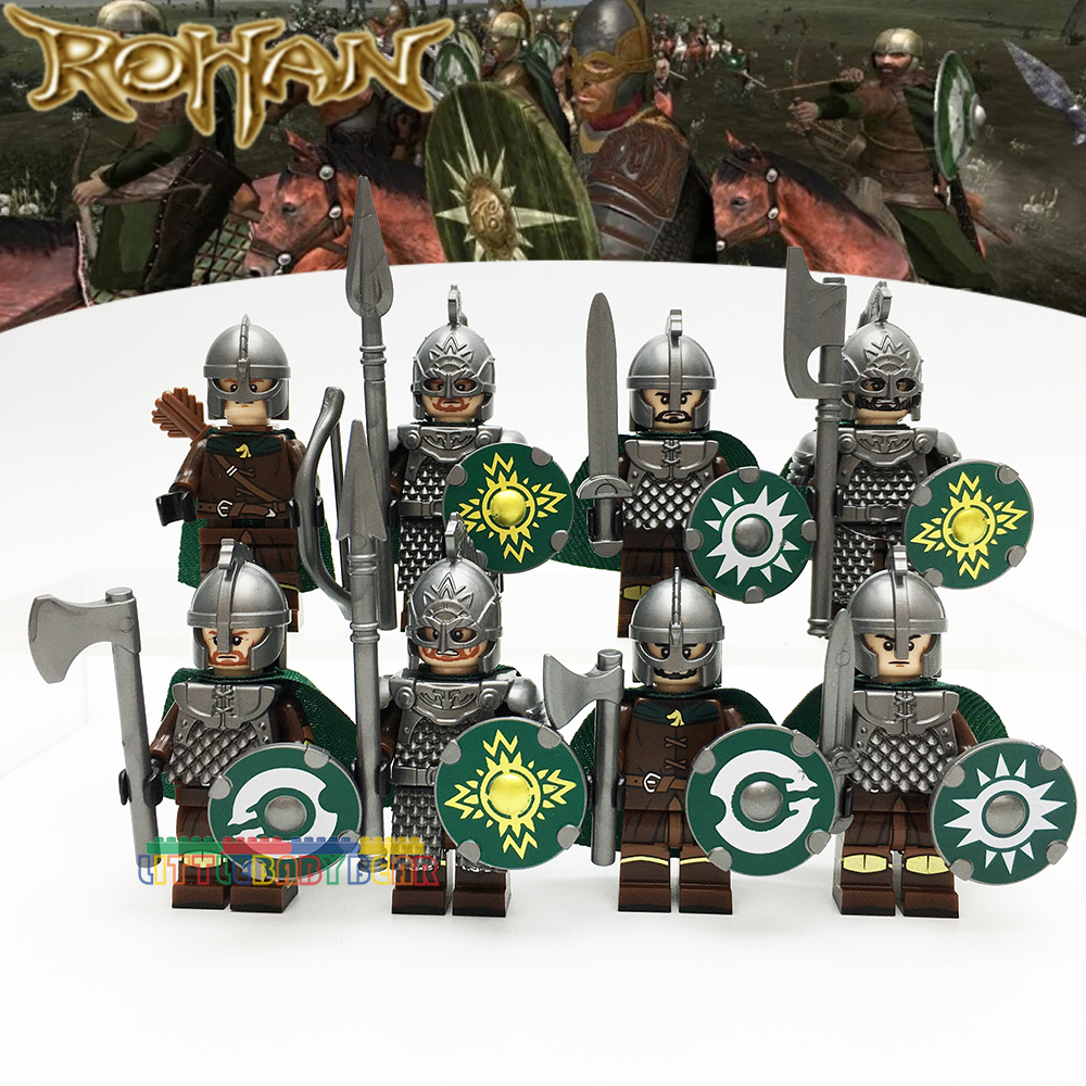 Lord Of The Rings King Return Mordor Rohan Guards Knights Army Building DIY Toys