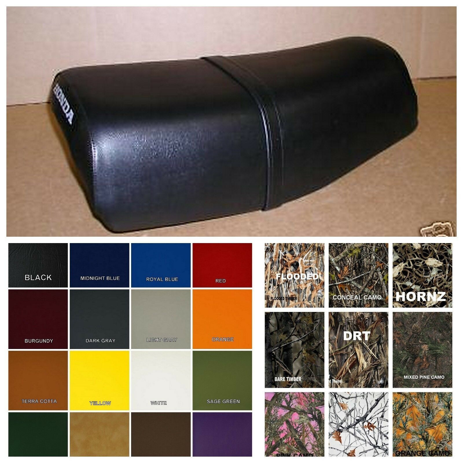 HONDA XL500S Seat Cover 1979 1980 1981 in 25 COLORS & PATTERNS (ST/PS