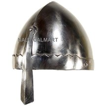 Medieval Norman Nasal Helmet Head Armor Silver Large by Nauticalmart