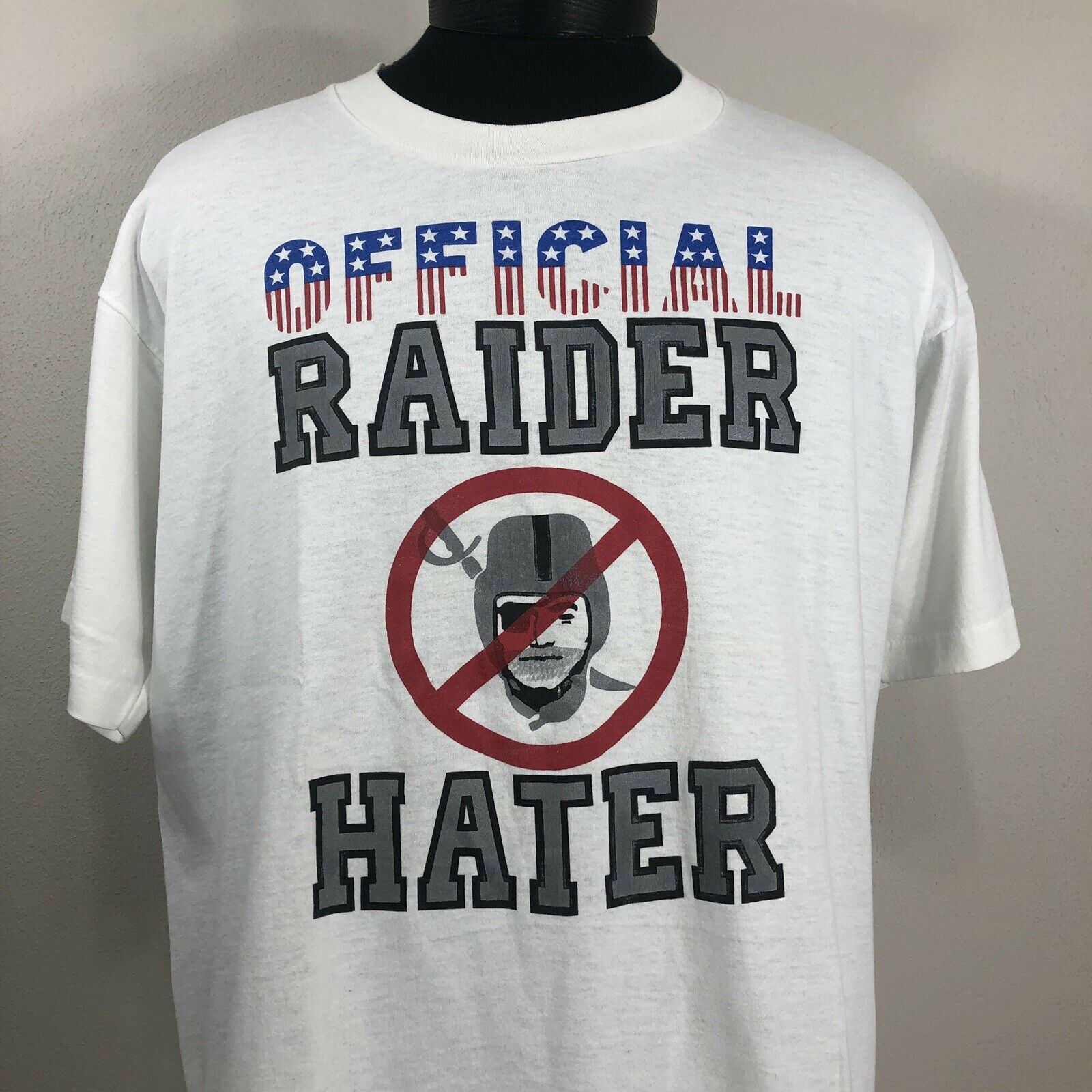 Primary image for Vintage Oakland Raiders T Shirt Screen Stars USA 80s 90s NFL Los Angeles