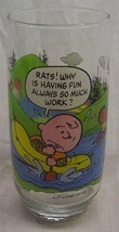 PEANUTS Snoopy McDonald Camp  &quot;Why is fun so much work?&quot; GLASS COLLECTOR... - $14.85