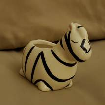 Zebra Plant Pot, Ceramic Animal Planter for Succulents or Air Plants image 5