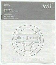 Wii Wheel Nintendo Wii Video Game Instruction Manual Booklet C/RVL-A-HA-USZ - $8.44