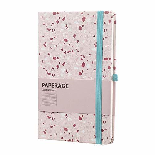 Journal Notebook, PAPERAGE Lined A5 Hardcover FSC Paper, 80 gsm, 208