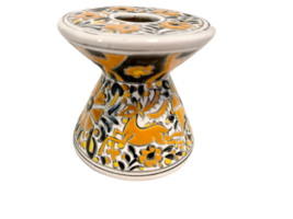 RARE Handmade Vintage Nassos Keramik Deer Candle Holder Greece Signed image 5