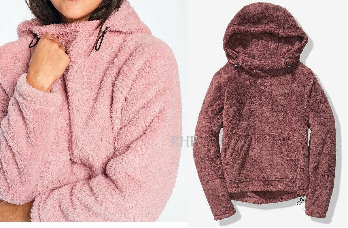 pink funnel neck hoodie