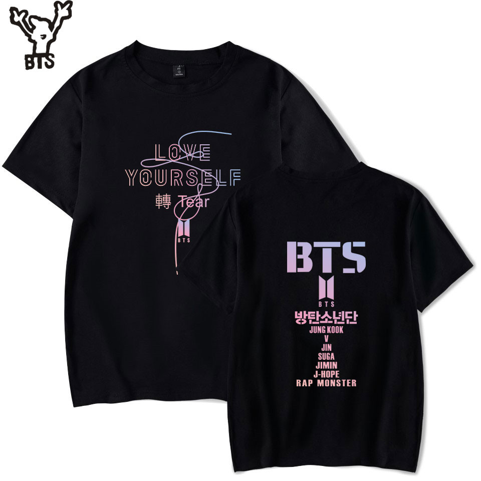 BTS 2018 LOVE YOURSELF TEAR Kpop Summer Funny T-shirt Men/Women Cool ...