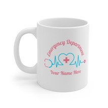 Emergency Department Custom Personalized Coffee Mug Birthday Gift ER Nur... - $19.30
