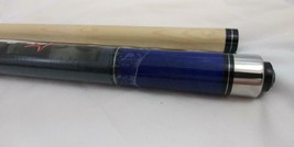 Maple McDermott Star S78 Blue Pool Cue Stick Silver Rings Irish Linen Wrap image 2