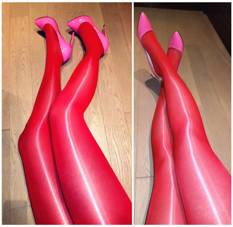 180cm Plus Size Pantyhose Sexy High Gloss Shiny Sheer Stocking Club Dance Tights Pantyhose 